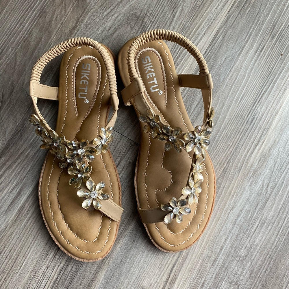 Flower Gem Sandals